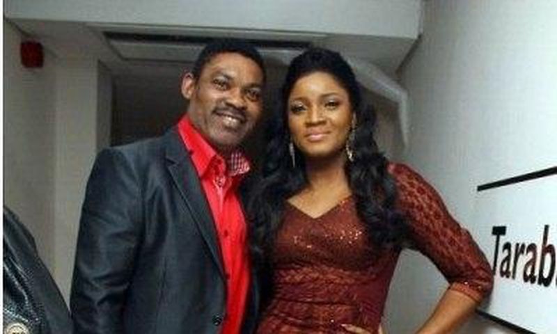 Omotola Jalade-Ekeinde and her husband, Captain Matthew Ekeinde