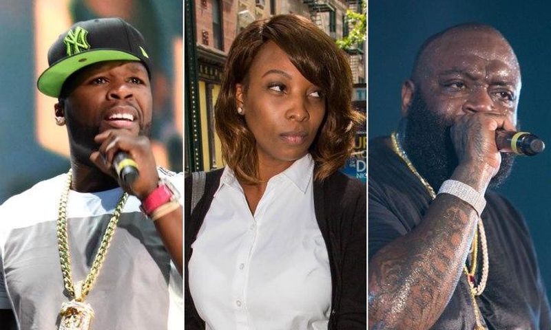 50 Cent, Lastonia Leviston, Rick Ross