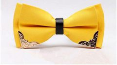 HeySir Lemon Yellow Silk Bow Tie