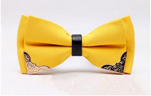 HeySir Lemon Yellow Silk Bow Tie