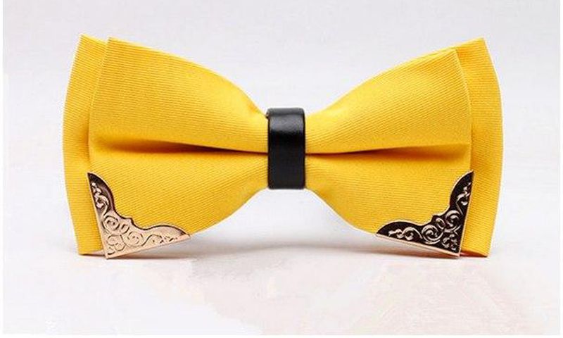 HeySir Lemon Yellow Silk Bow Tie