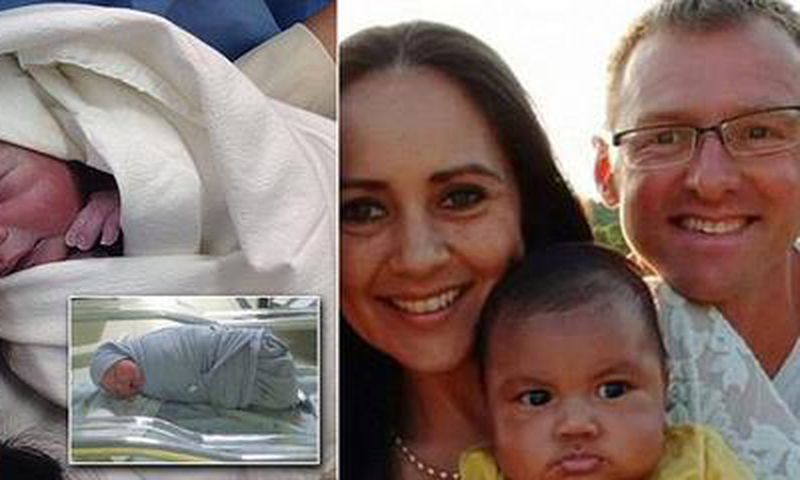Richard Cushworth, and his wife, Mercedes Casanellas accuse hospital of switching their son at birth