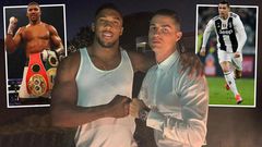 Anthony Joshua meets Cristiano Ronaldo