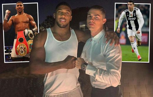 Anthony Joshua meets Cristiano Ronaldo