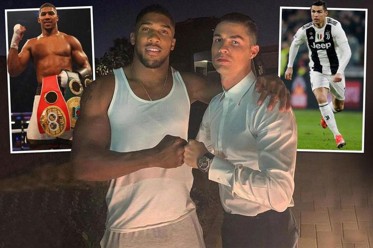 Anthony Joshua meets Cristiano Ronaldo