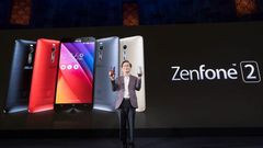 Asus official at the launch of the 128GB phone.