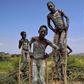 Traditionally mixed from clay, chalk, ash and cattle dung, the white or grey body paint is widely thought to help individuals moderate body heat amid soaring bush and savanna temperatures