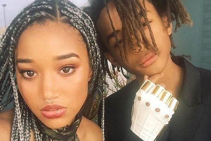 Jaden Smith and Amandla Stenberg at prom
