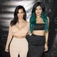 Kim Kardashian west and Kylie Jenner at an event
