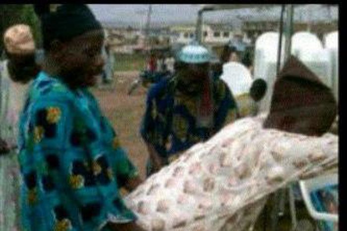 A weird dance step at an occasion