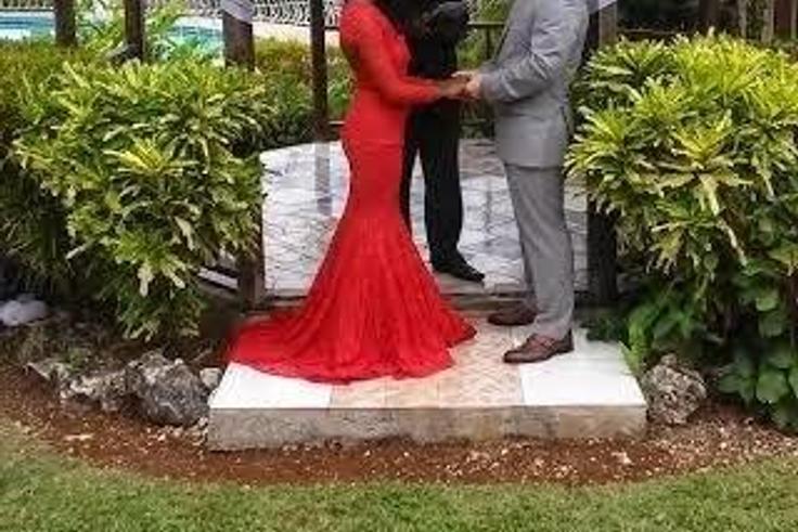 Nastassian Brandon and Daniel Jose exchanging vows