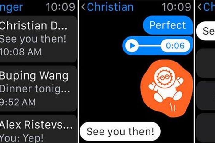Facebook Messenger on the Apple Watch