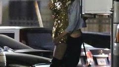 Cyrus and Maxwell enjoy a passionate kiss in the parking lot