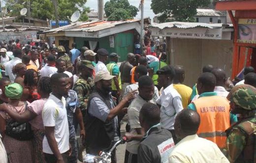 AMA leads massive demolishing exercise in Bukom with Ga traditional council