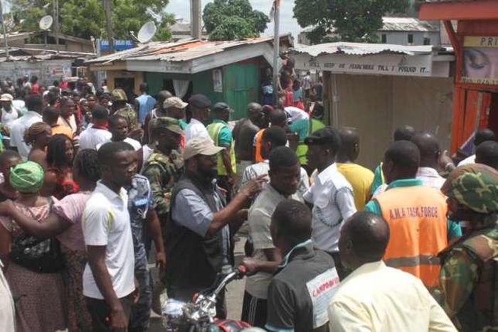 AMA leads massive demolishing exercise in Bukom with Ga traditional council