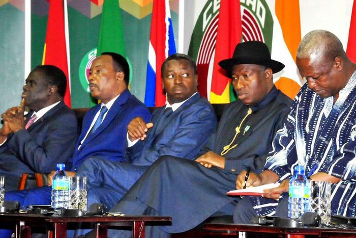 West Africa leaders at the ECOWAS summit in Accra, Ghana
