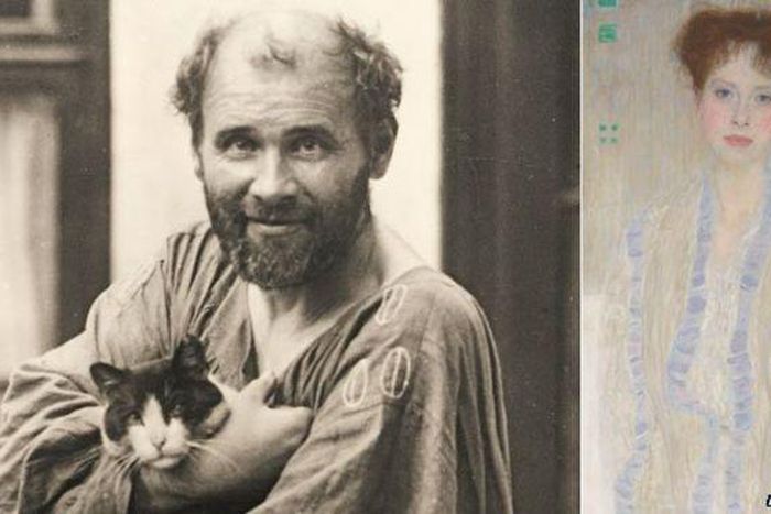 Portrait by the right created by