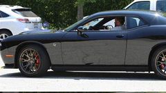 Ben Affleck in his 2015 Dodge Challenger SRT Hellcat
