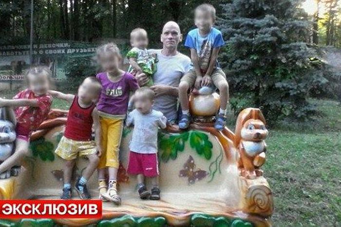 Suspect, Oleg Belov and his 6 children
