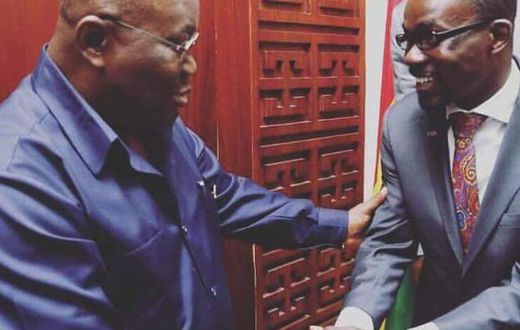 President Nana Akufo Addo with Nana Appiah Mensah