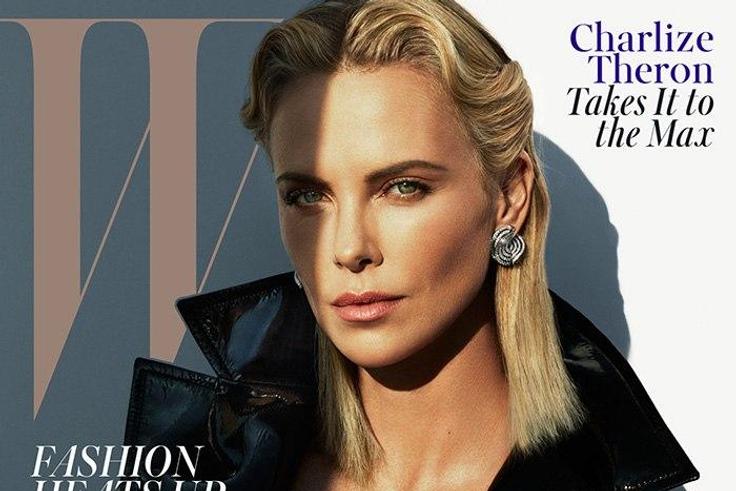 Charlize Theron, cover for W magazine May issue