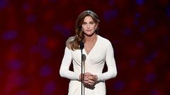 Caitlyn Jenner receiving award at the 2015 EPSY Awards