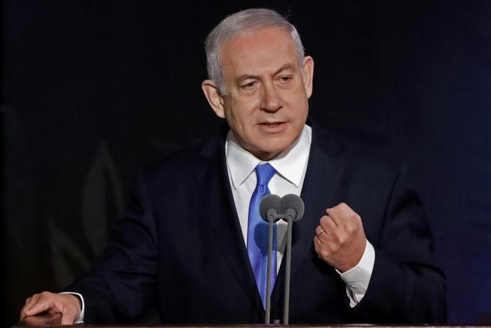 Israeli Prime Minister Benjamin Netanyahu speaks on January 15, 2019 in Tel Aviv