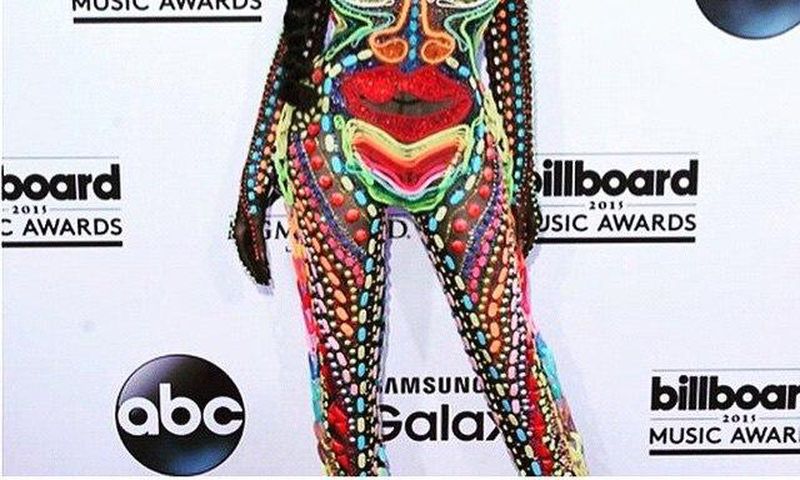 Whitenicious boss, Dencia on the 2015 Billboards Music Awards red carpet
