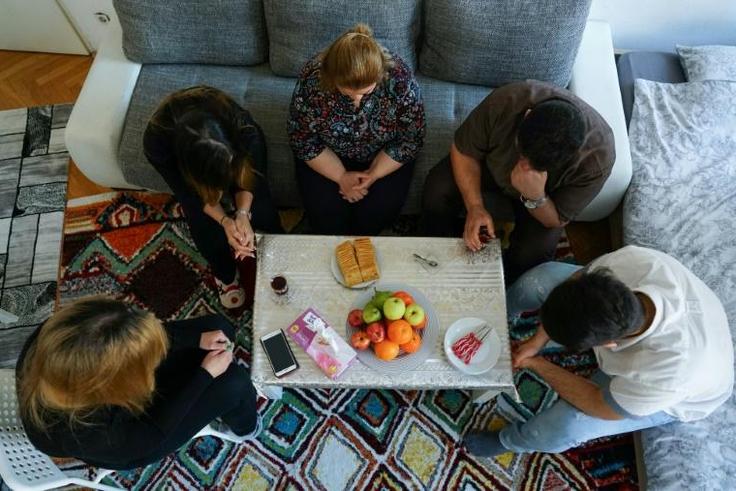 This Iranian family's hopes of reaching the United States were dashed along with those of dozens of compatriots after President Trump issued travel bans on people from mainly Muslim-majority countries