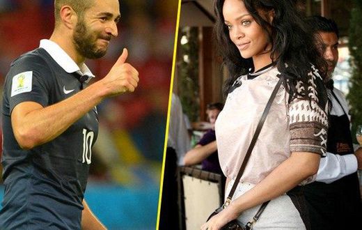 Benzema and Rihanna