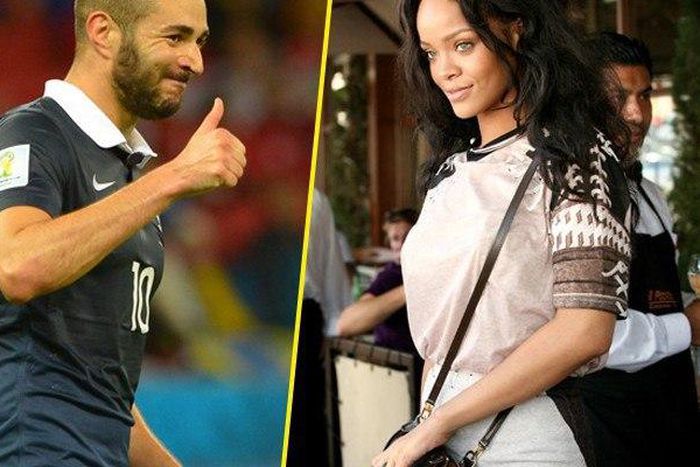 Benzema and Rihanna