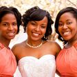 A bride with her bridesmaids