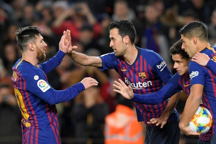 Messi, Suarez and Coutinho scored four goals between them