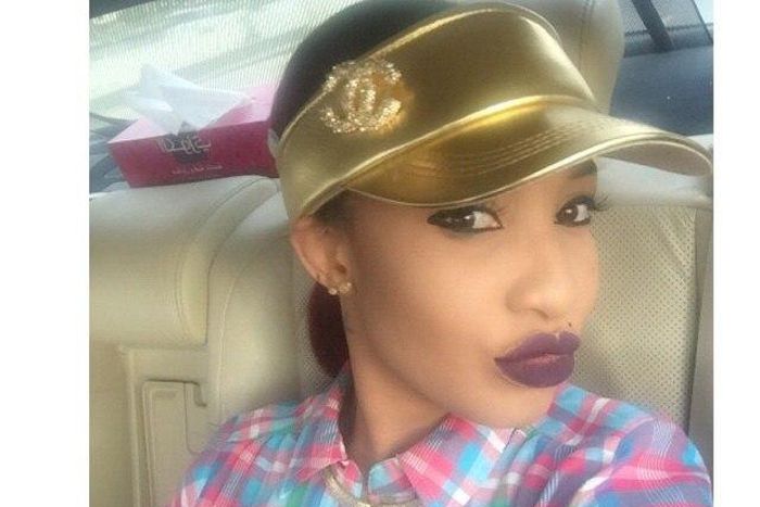 Tonto Dike rocks the vampy lip trend