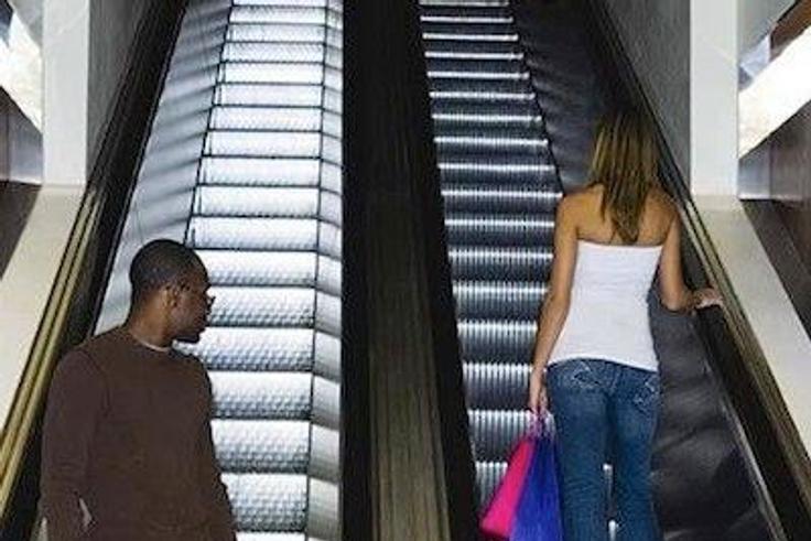 Man checking out a woman