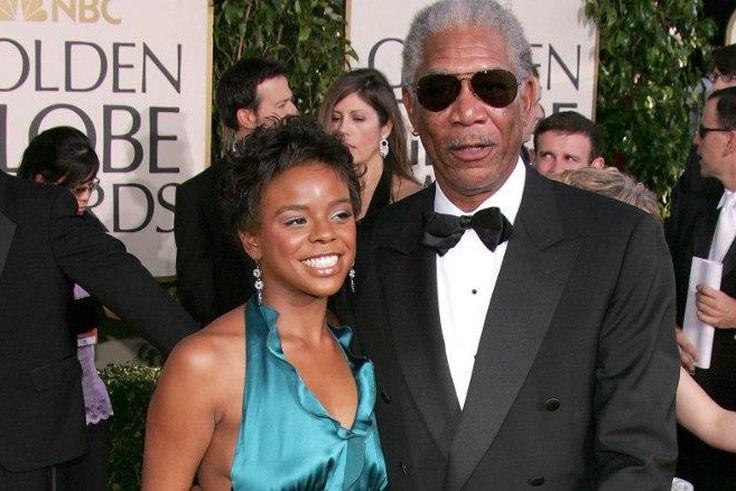 Elena Hines and Morgan Freeman