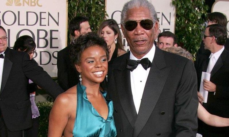 Elena Hines and Morgan Freeman