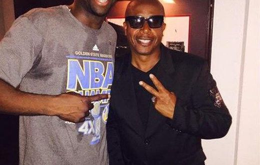 NBA star, Draymond Green and MC Hammer at the victory party