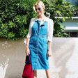 Denim pinafore dresses