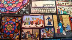 Egypt's ancient craft of Khayamiya refers nowadays to handstitched appliques ranging from wall hangings to pillow cases