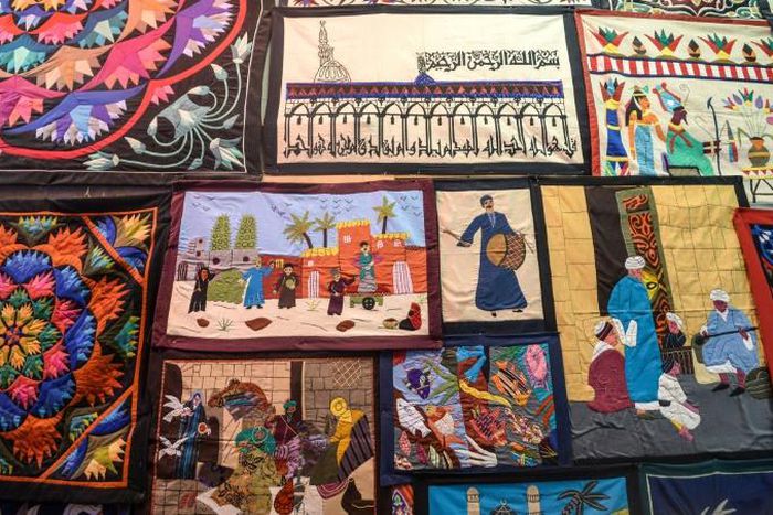 Egypt's ancient craft of Khayamiya refers nowadays to handstitched appliques ranging from wall hangings to pillow cases