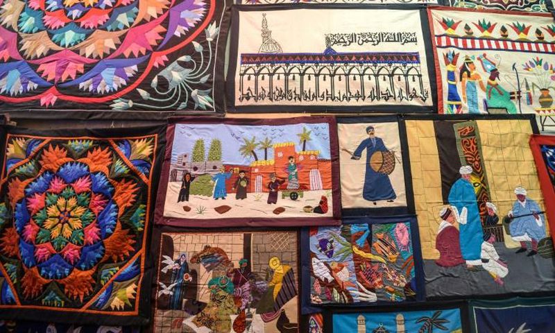 Egypt's ancient craft of Khayamiya refers nowadays to handstitched appliques ranging from wall hangings to pillow cases