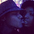 Annie and 2face sharing a kiss