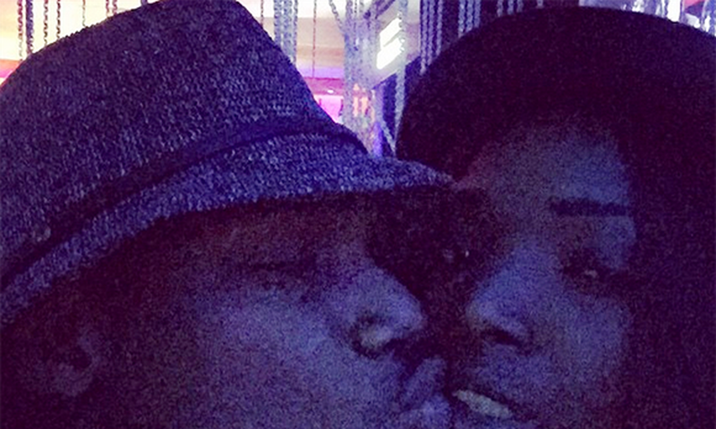 Annie and 2face sharing a kiss