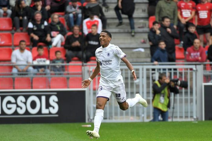 Jean-Clair Todibo, pictured September 2018, had been due to join Barca on a free transfer in July 2018, when his contract with Toulouse was set to expire
