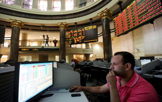 A trader works at the Egyptian stock exchange in Cairo,  August 23, 2015. REUTERS/Mohamed Abd El Ghany