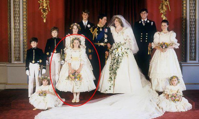 Sarah-Jane Gaselee was one of the bridesmaids