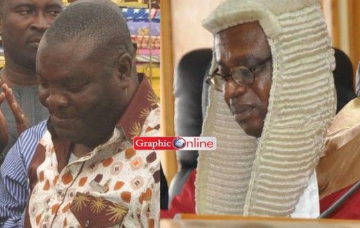 From left: Mr Justice Ajet-Nasam and Mr Justice Charles Quist