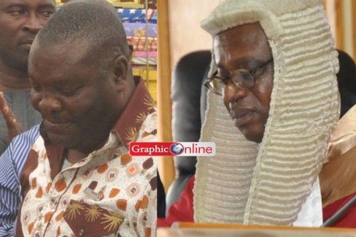 From left: Mr Justice Ajet-Nasam and Mr Justice Charles Quist