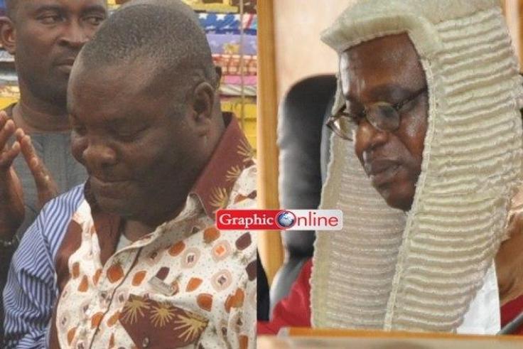 From left: Mr Justice Ajet-Nasam and Mr Justice Charles Quist